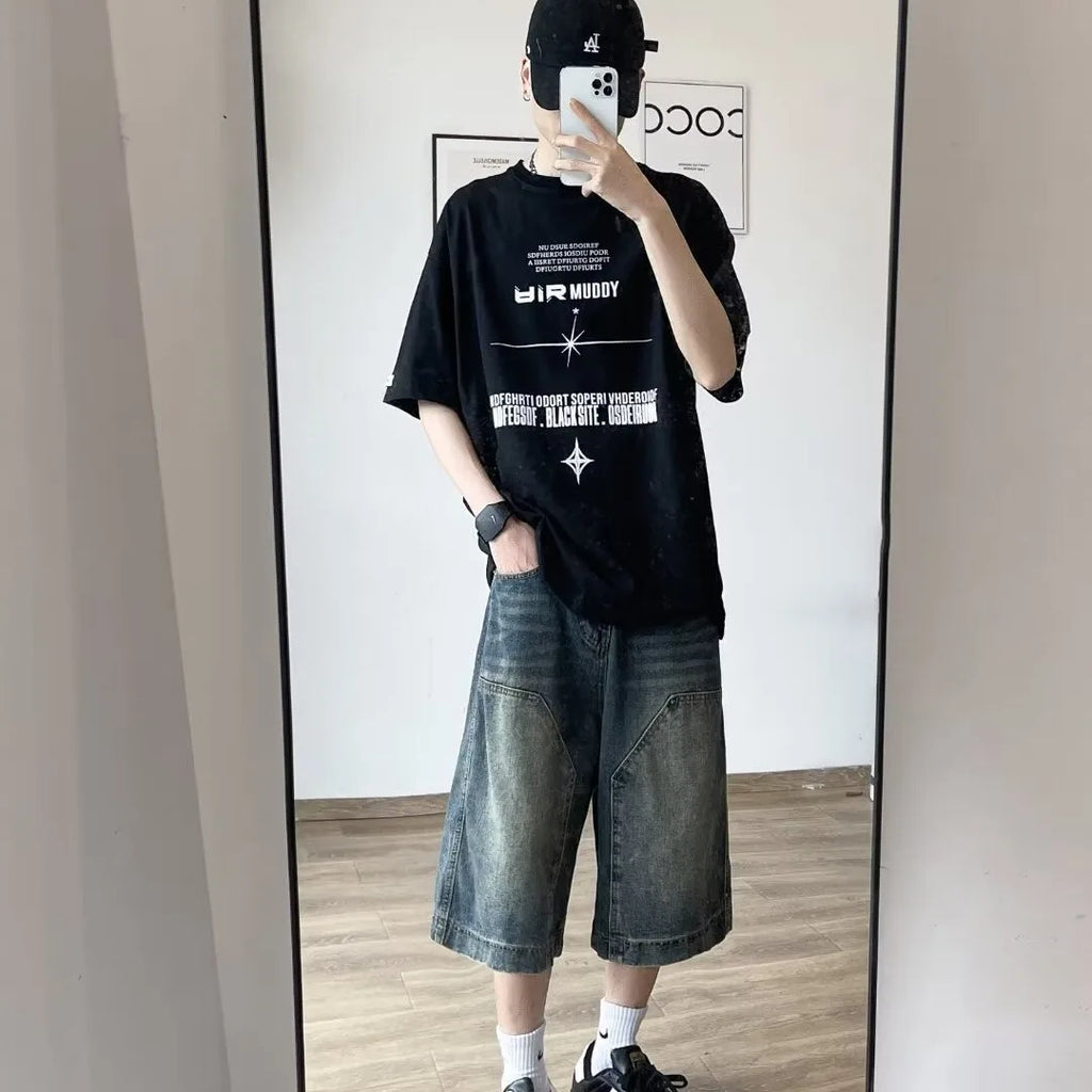 Retro Hip-Hop Loose Shorts — Streetwear — Unisex