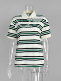 Retro Polo T-Shirt — Summer Top — Women