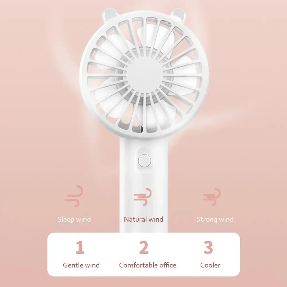 Portable USB Rechargeable Handheld Fan — Mini Cooling Fan