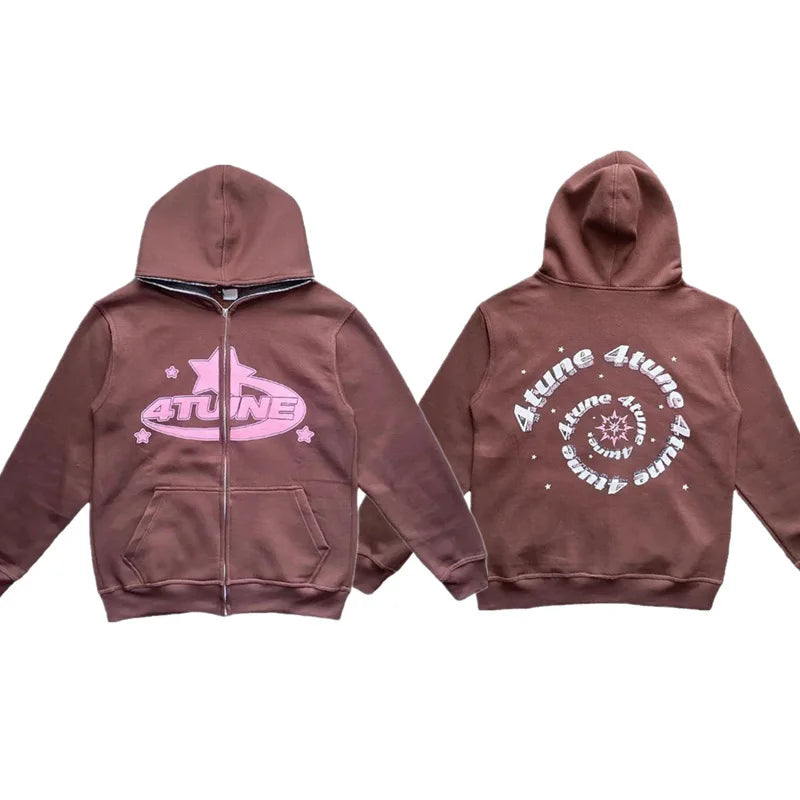 4Tune Retro Oversized Hoodie Women and Men's