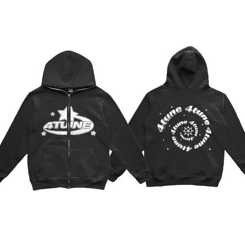 4Tune Retro Oversized Hoodie Women and Men's