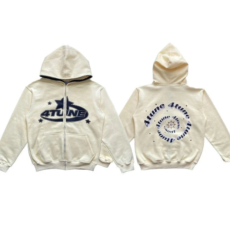 4Tune Retro Oversized Hoodie Women and Men's