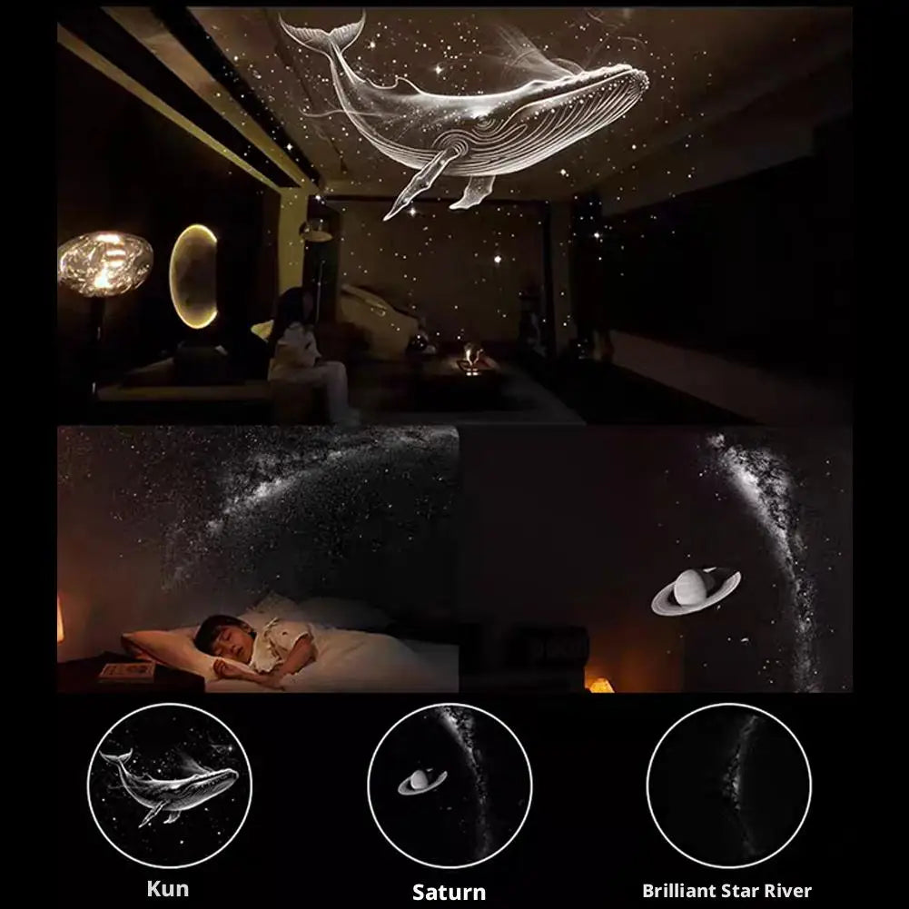 Galaxy Projector Night Light — LED Starry Sky Lamp — Home & Party Decor