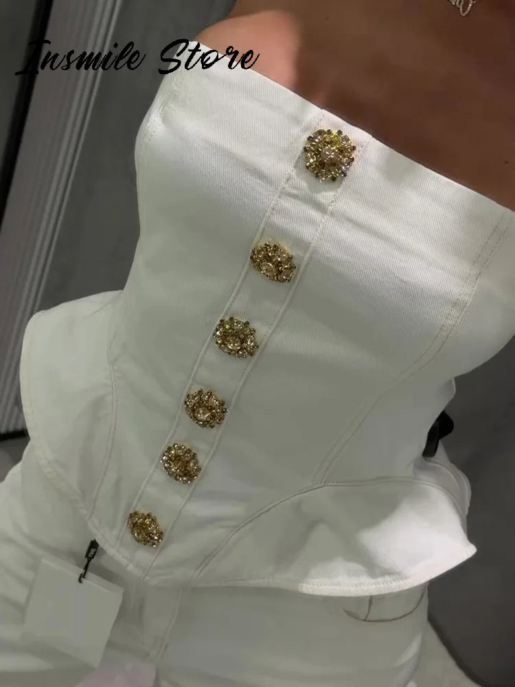 Waist  2026 Summer Lady Solid Bustier