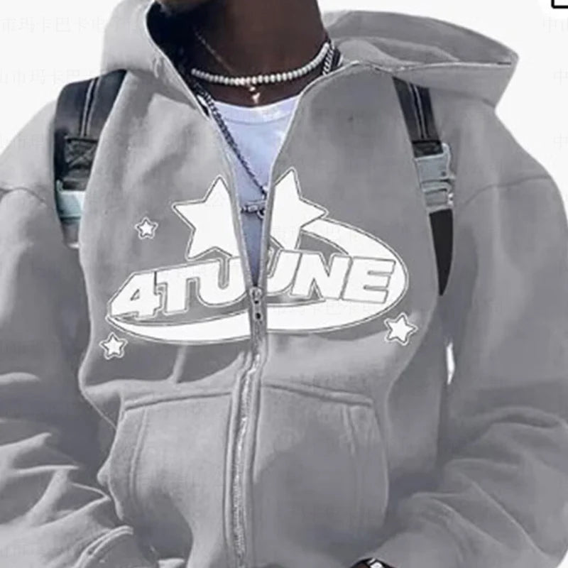 4Tune Retro Oversized Hoodie Women and Men's